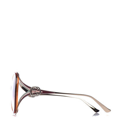 Gucci Round Frame Injected GG0226S Sunglasses Brown 3 of 8