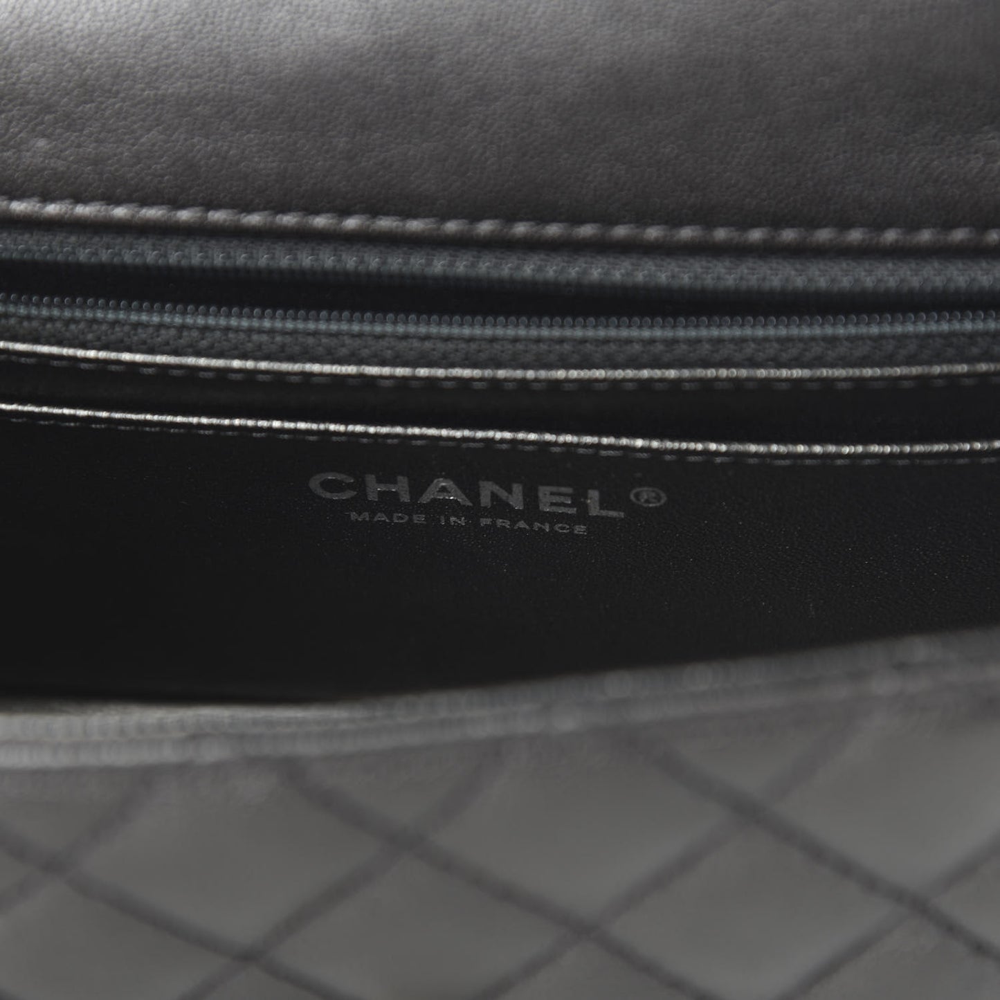Sheepskin Quilted 2.55 Reissue Mini Flap Dark Grey
