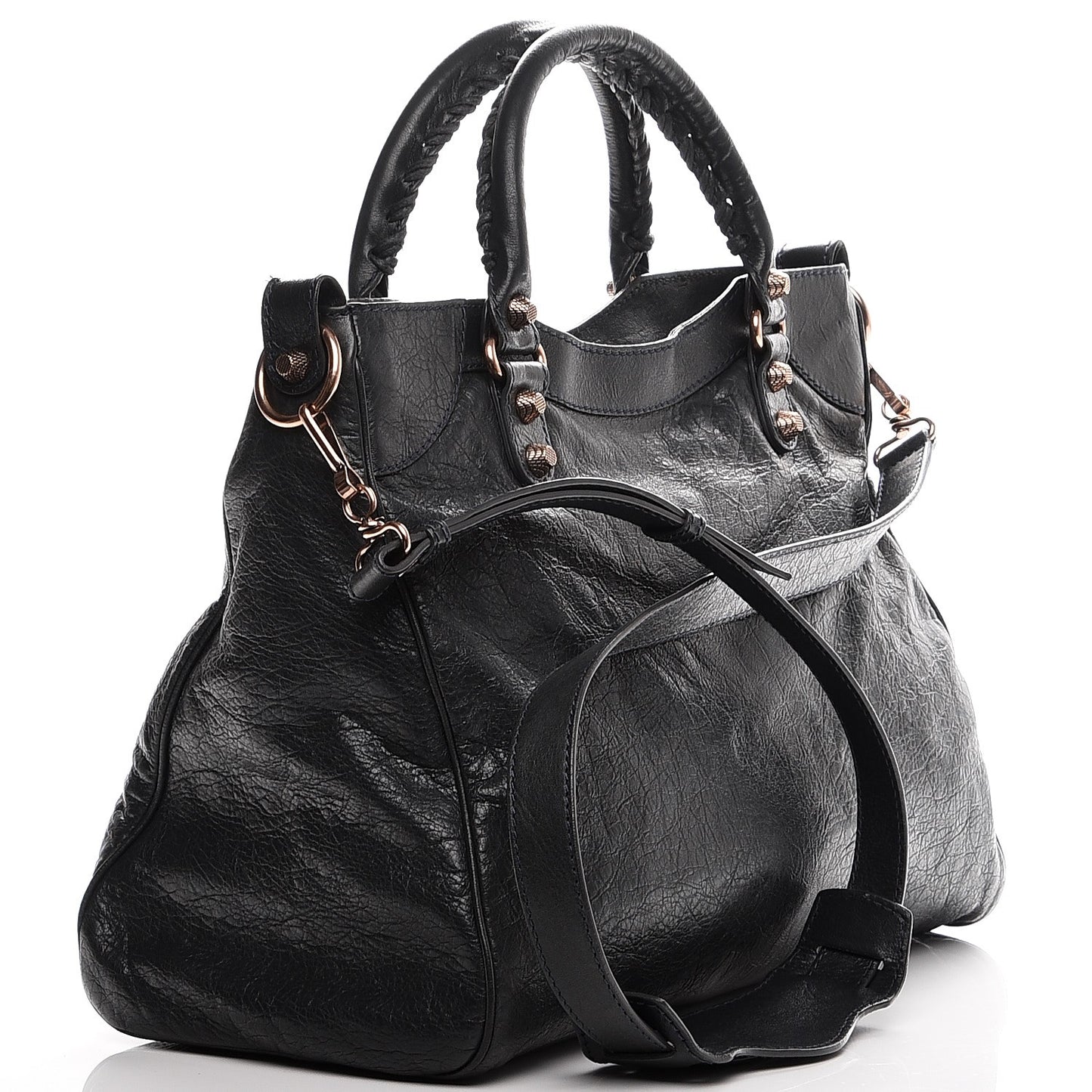 Agneau Giant 12 Rose Gold Hardware Velo Anthracite