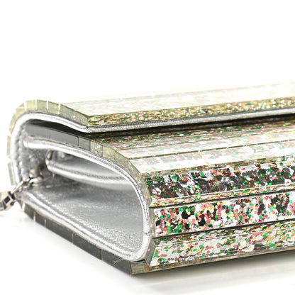 Jimmy Choo Acrylic Glitter Sweetie Clutch Peppermint 7 of 8