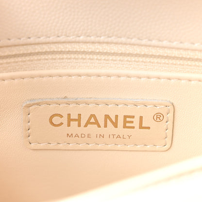 Chanel Caviar Quilted Mini Coco Handle Flap White 6 of 11