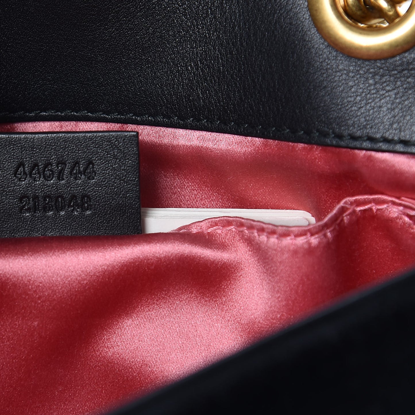 Velvet Matelasse Mini GG Marmont Shoulder Bag Black