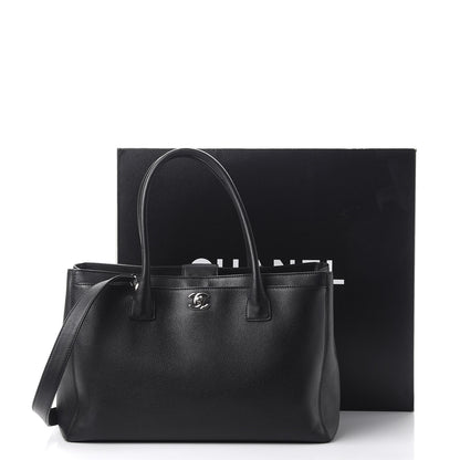 Chanel Calfskin Cerf Executive Shopper Tote Black 11 of 11