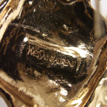 Saint Laurent Arty Too Swarovksi Earrings Gold 3 of 4