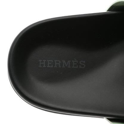 Hermes Epsom Womens Chypre Sandals 36.5 Vert Jade 7 of 9