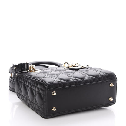 Christian Dior Lambskin Cannage Small Lucky Badges My Lady Dior Black 4 of 8