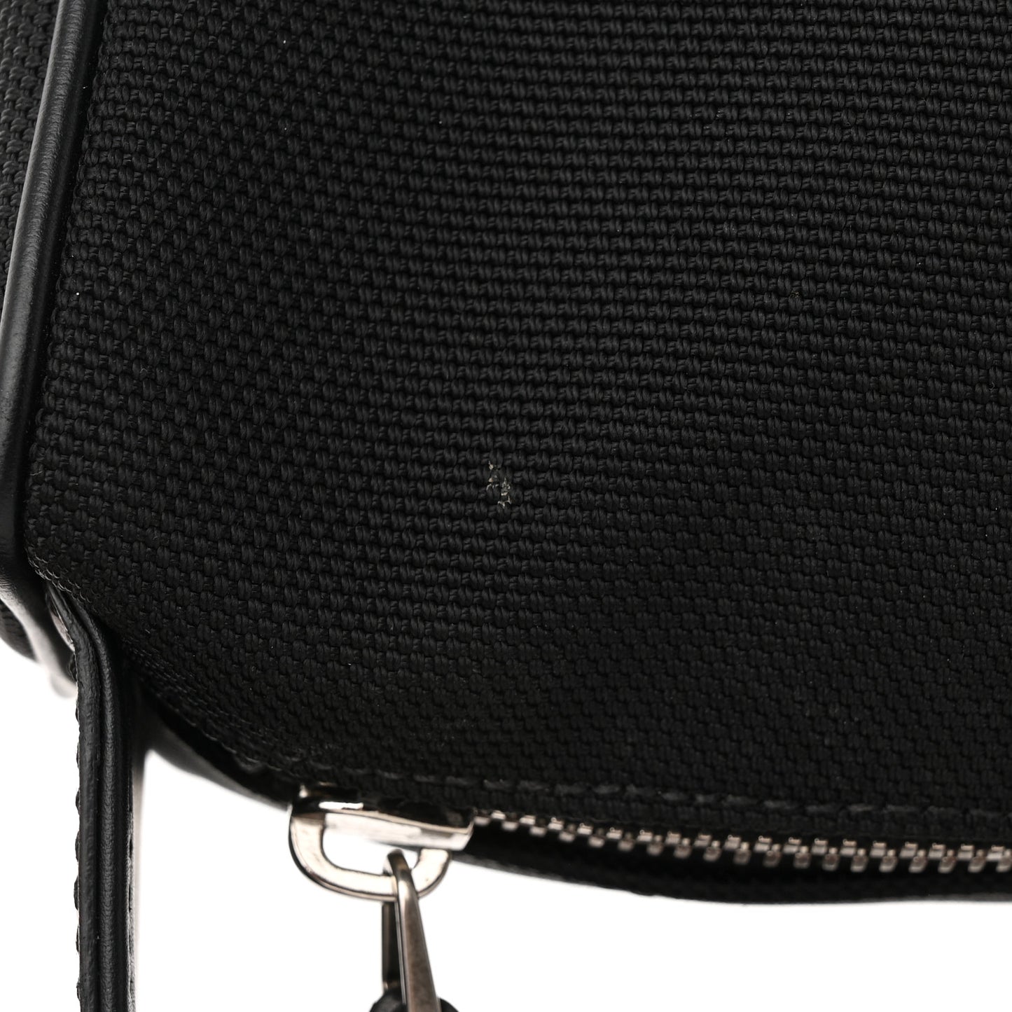 Techno Canvas Web Large Belt Bag Black