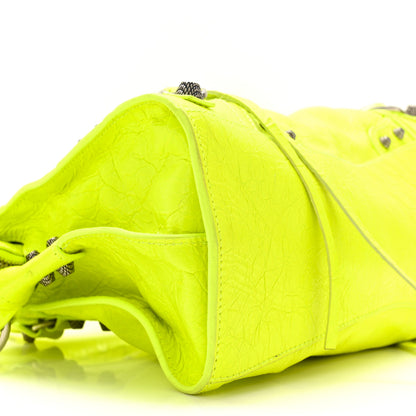 Balenciaga Agneau Arena Neo Cagole Handbag XS Fluo Yellow 10 of 11