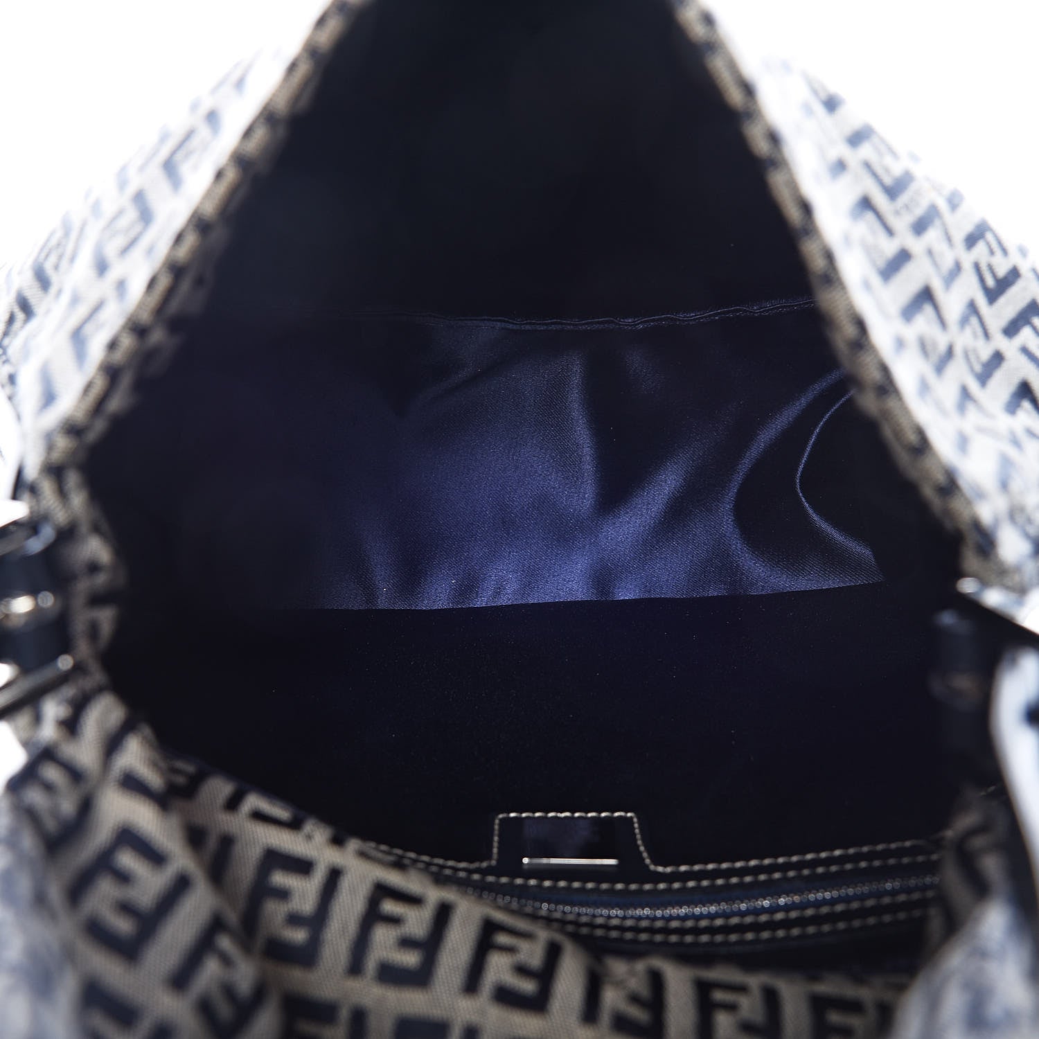 Fendi Zucchino Mama Baguette Navy 5 of 8