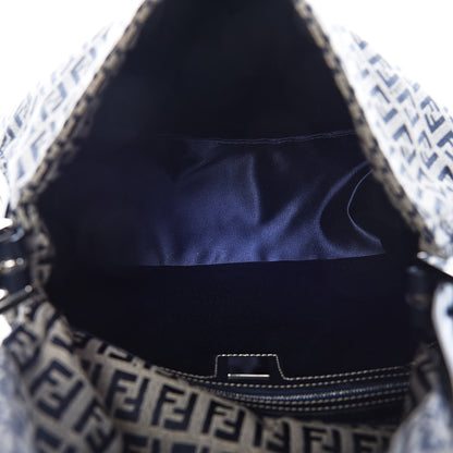 Fendi Zucchino Mama Baguette Navy 5 of 8