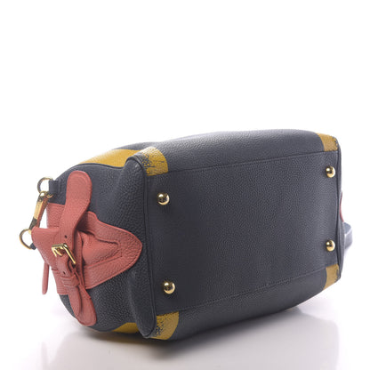 Burberry Grainy Calfskin Small The Bee Top Handle Storm Blue Bright Peony 4 of 21