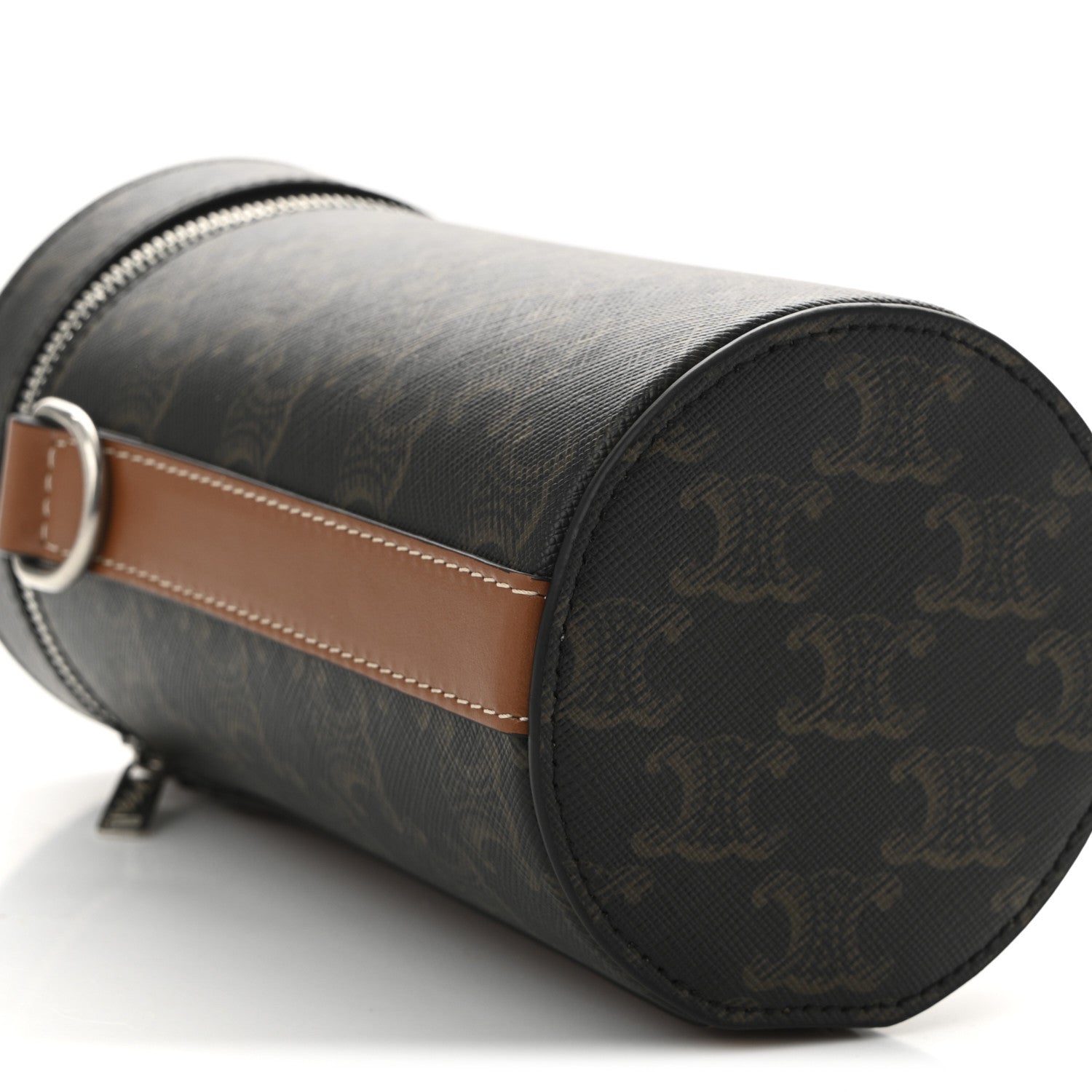 Celine Triomphe Canvas Vertical Cylinder Bag Tan 10 of 11