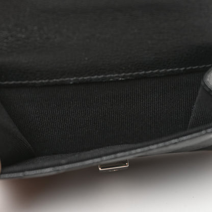 Chanel Grained Calfskin Quilted CC Box Compact Flap Wallet Black 6 of 12