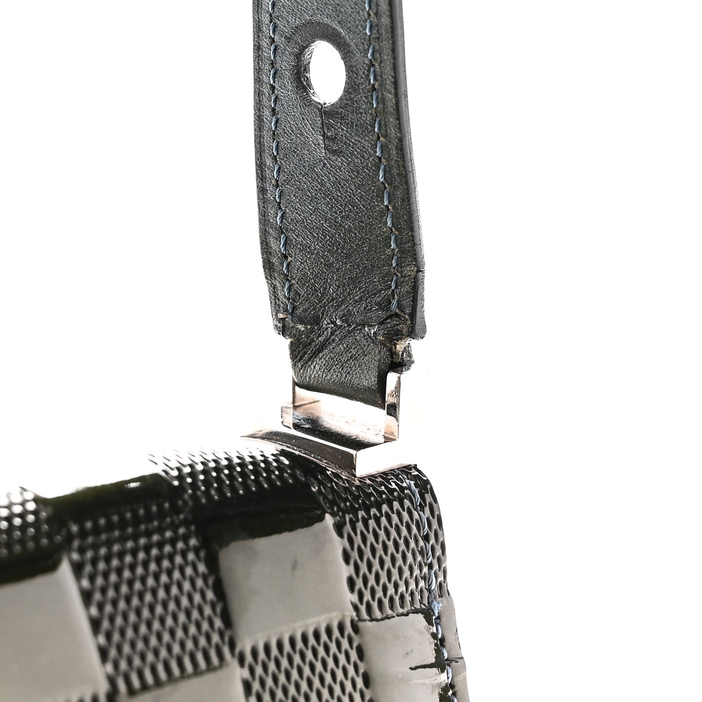 Damier Vernis Cabaret Bag Petrole Blue