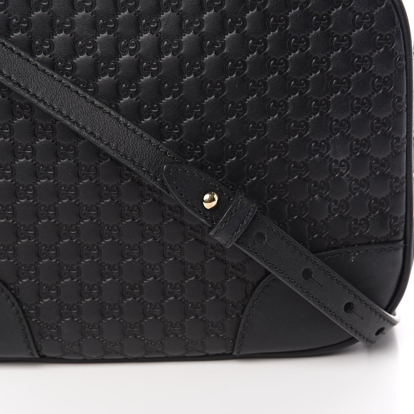 Microguccissima Mini Bree Messenger Bag Black