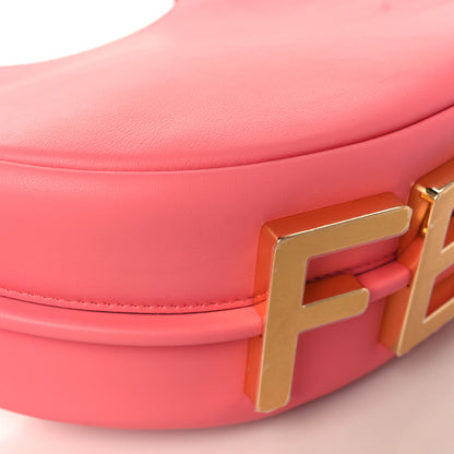 Fendi Vitello Grace Matte Small Fendigraphy Hobo Bag Pink Dalia 7 of 8