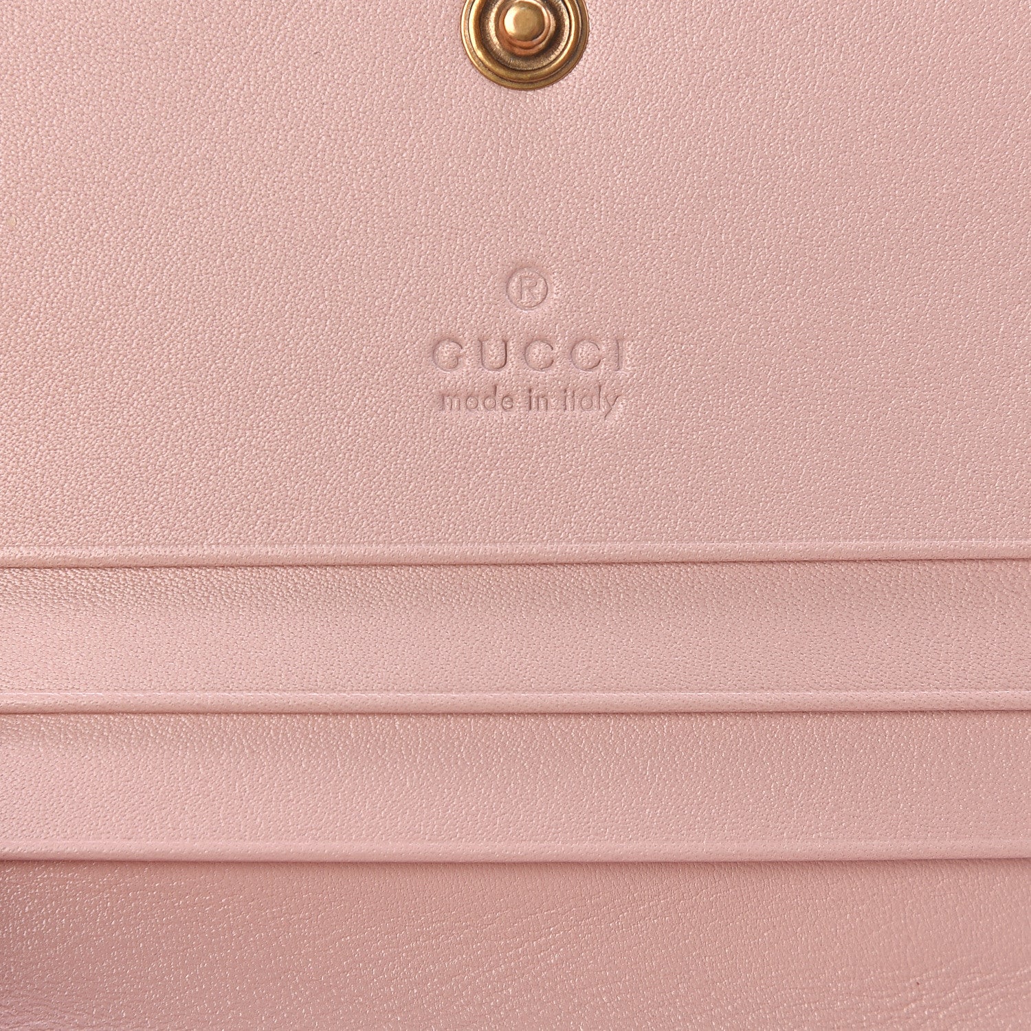 Gucci Calfskin Matelasse GG Marmont Card Case Perfect Pink 6 of 6