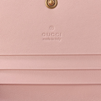 Gucci Calfskin Matelasse GG Marmont Card Case Perfect Pink 6 of 6
