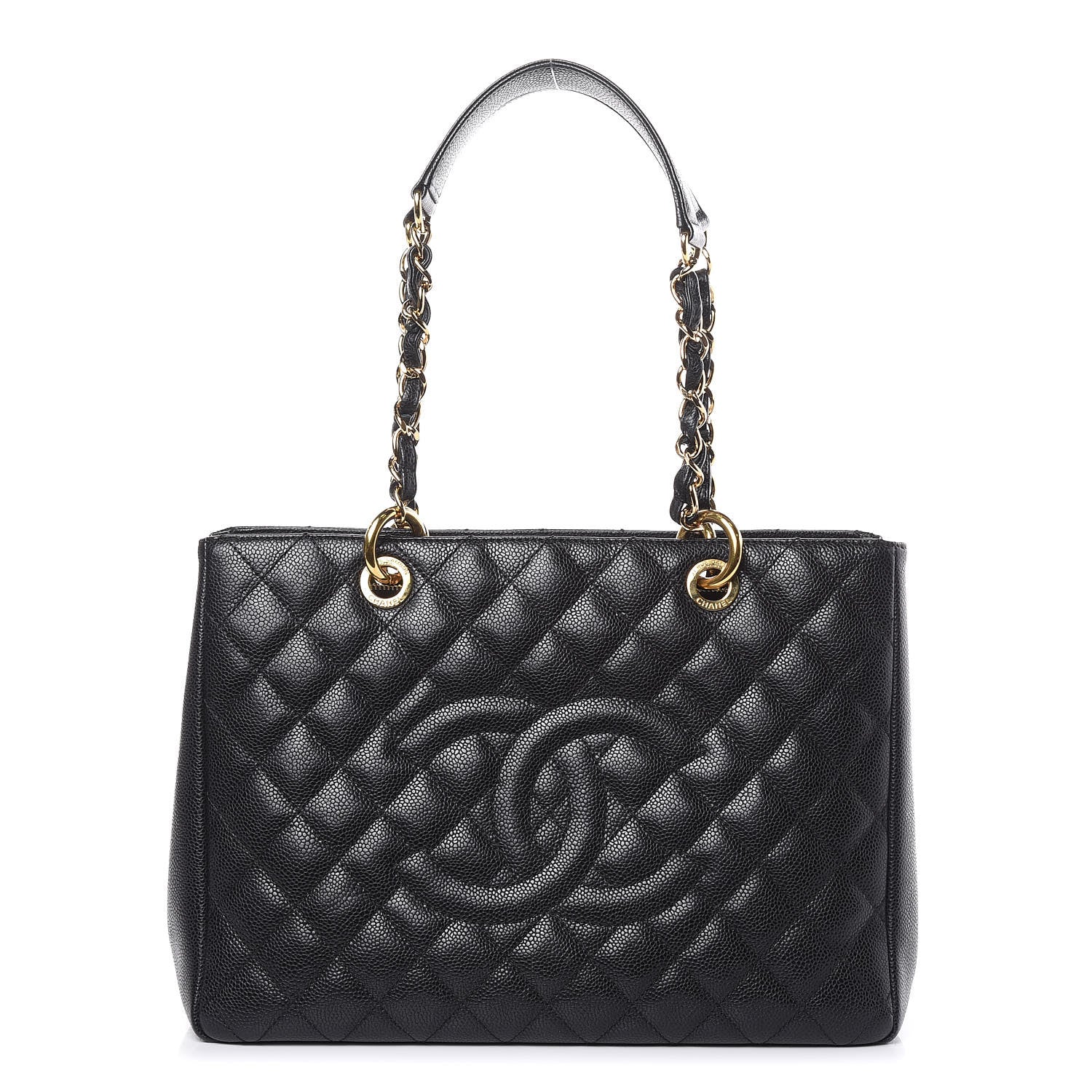 Chanel Caviar Quilted Grand Shopping Tote GST Black 1 of 10