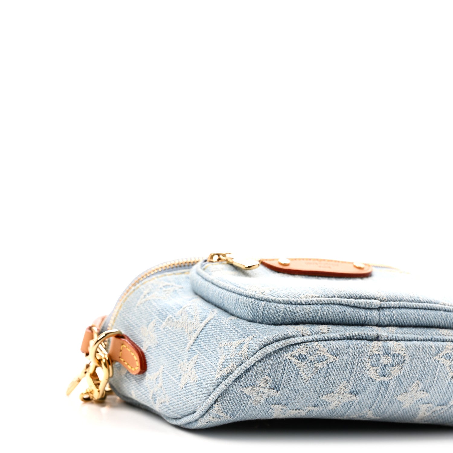 Louis Vuitton Monogram Denim Mini Bumbag Sky Blue 7 of 10