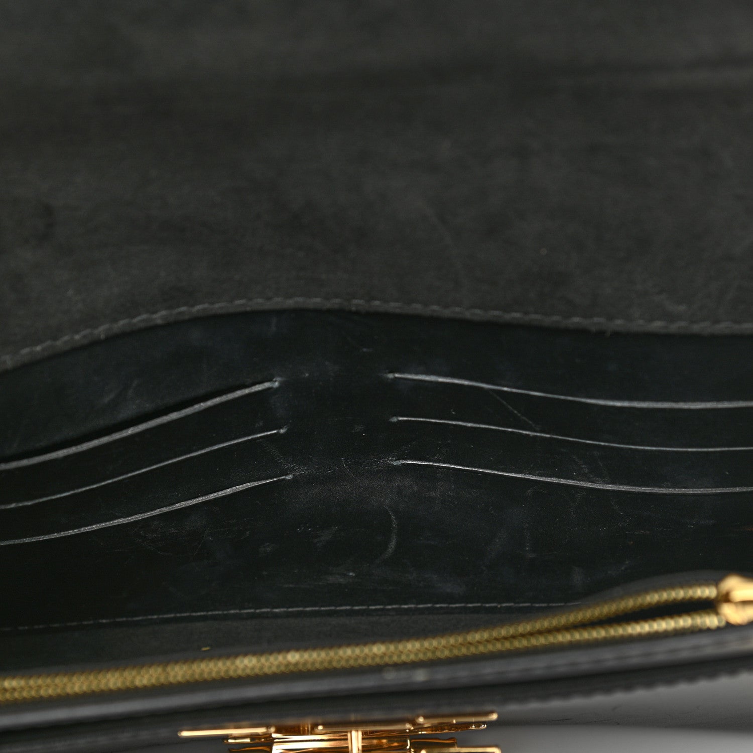 Louis Vuitton Calfskin Chain Louise GM Black 9 of 12