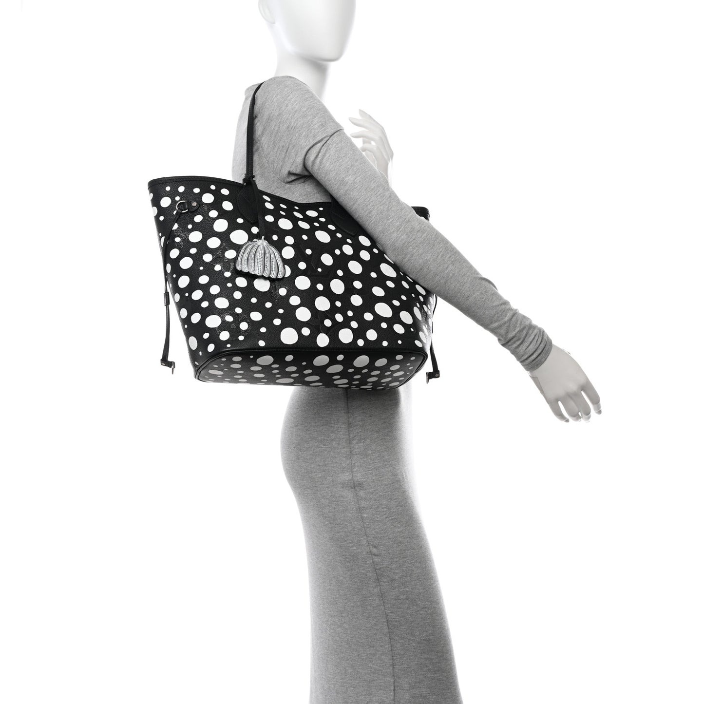 LV X YK Empreinte Neverfull MM Black White