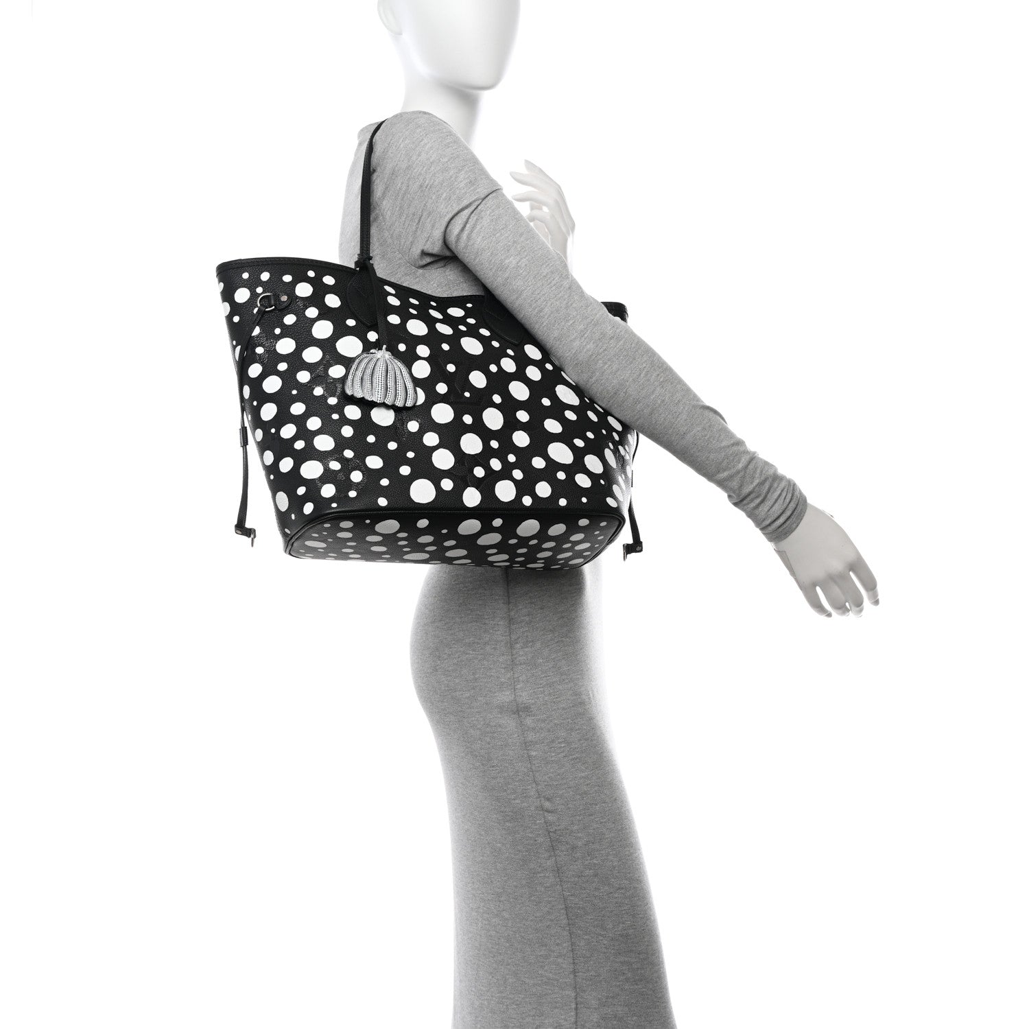 Louis Vuitton LV X YK Empreinte Neverfull MM Black White 2 of 11