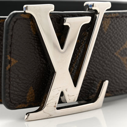 Louis Vuitton Calfskin Monogram 40mm LV Initiales Reversible Belt 95 38 Black 6 of 6