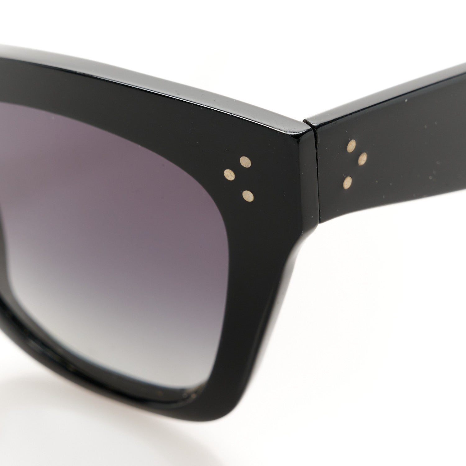 Celine Acetate Polarized Sunglasses CL4004IN Black 7 of 8