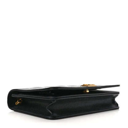 Chanel Caviar Quilted Boy Wallet On Chain WOC Black 4 of 11