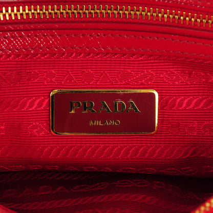 Prada Saffiano Vernice Mini Promenade Tote Rosso 8 of 12