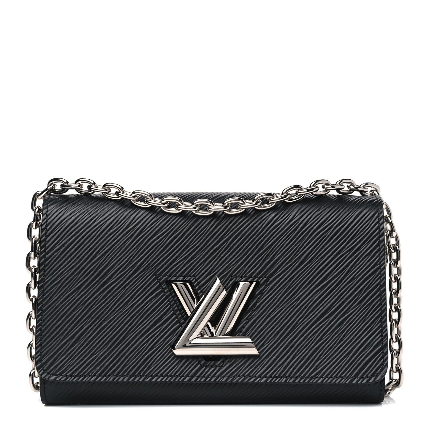 Epi Twist Chain Wallet Black