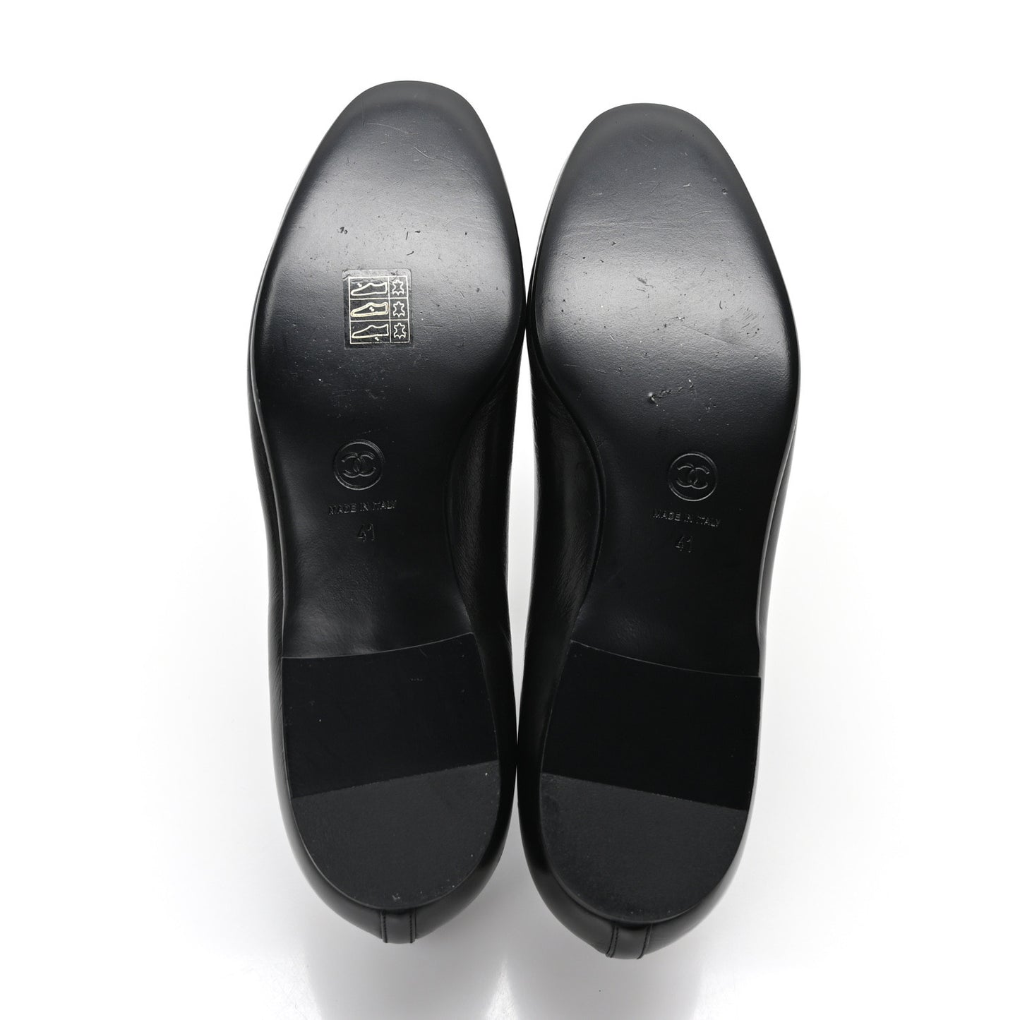 Lambskin CC Loafers 41 Black