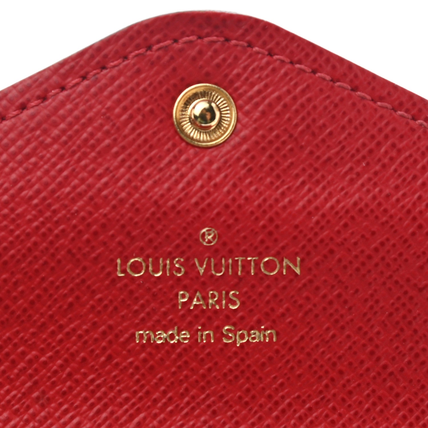 Louis Vuitton Damier Ebene Josephine Wallet Red 6 of 8
