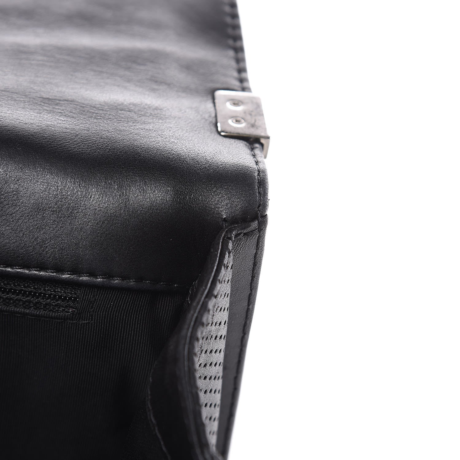 Chanel Perforated Lambskin Quilted New Medium Boy Flap Black 12 of 24