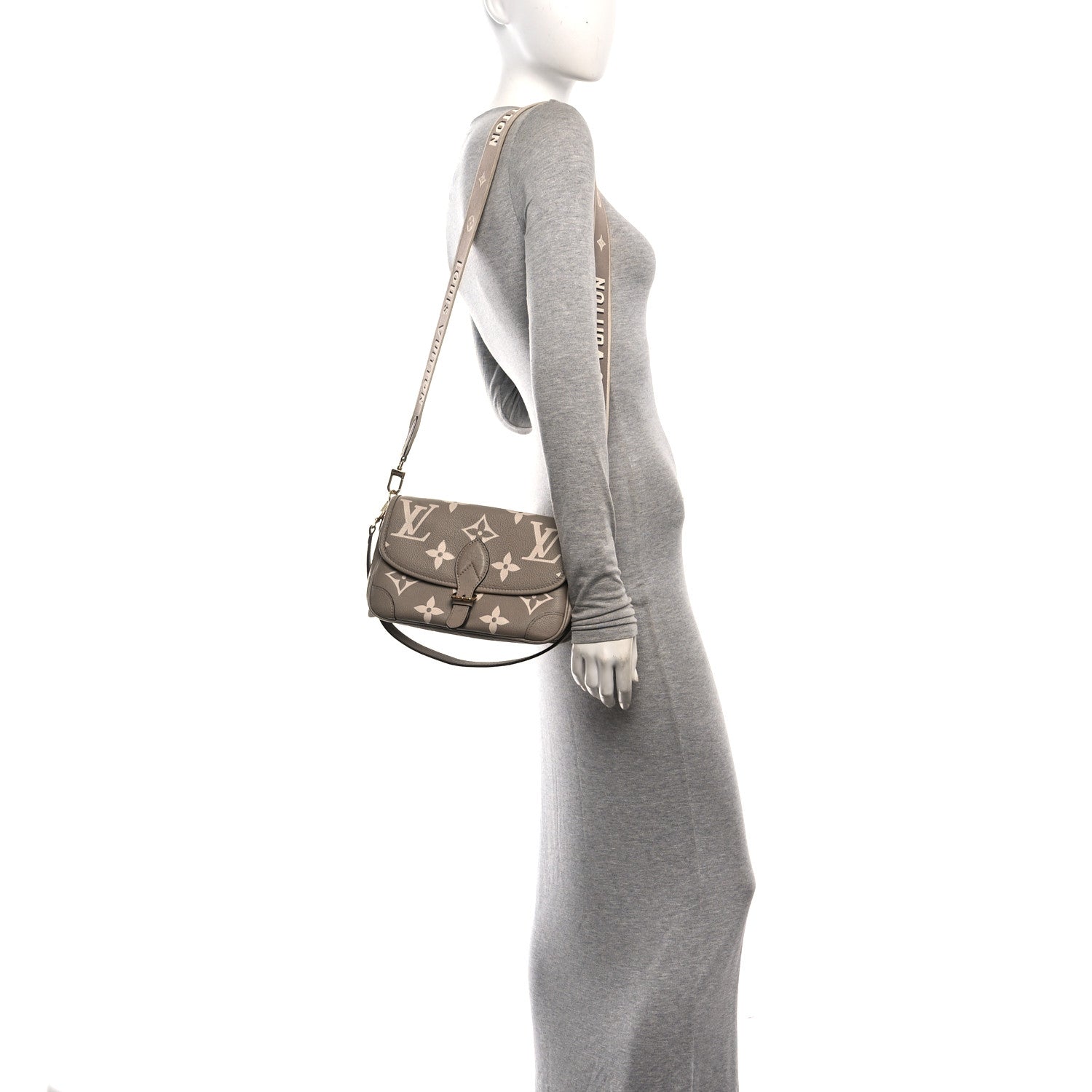 Louis Vuitton Empreinte Monogram Giant Diane Tourterelle Creme 2 of 9