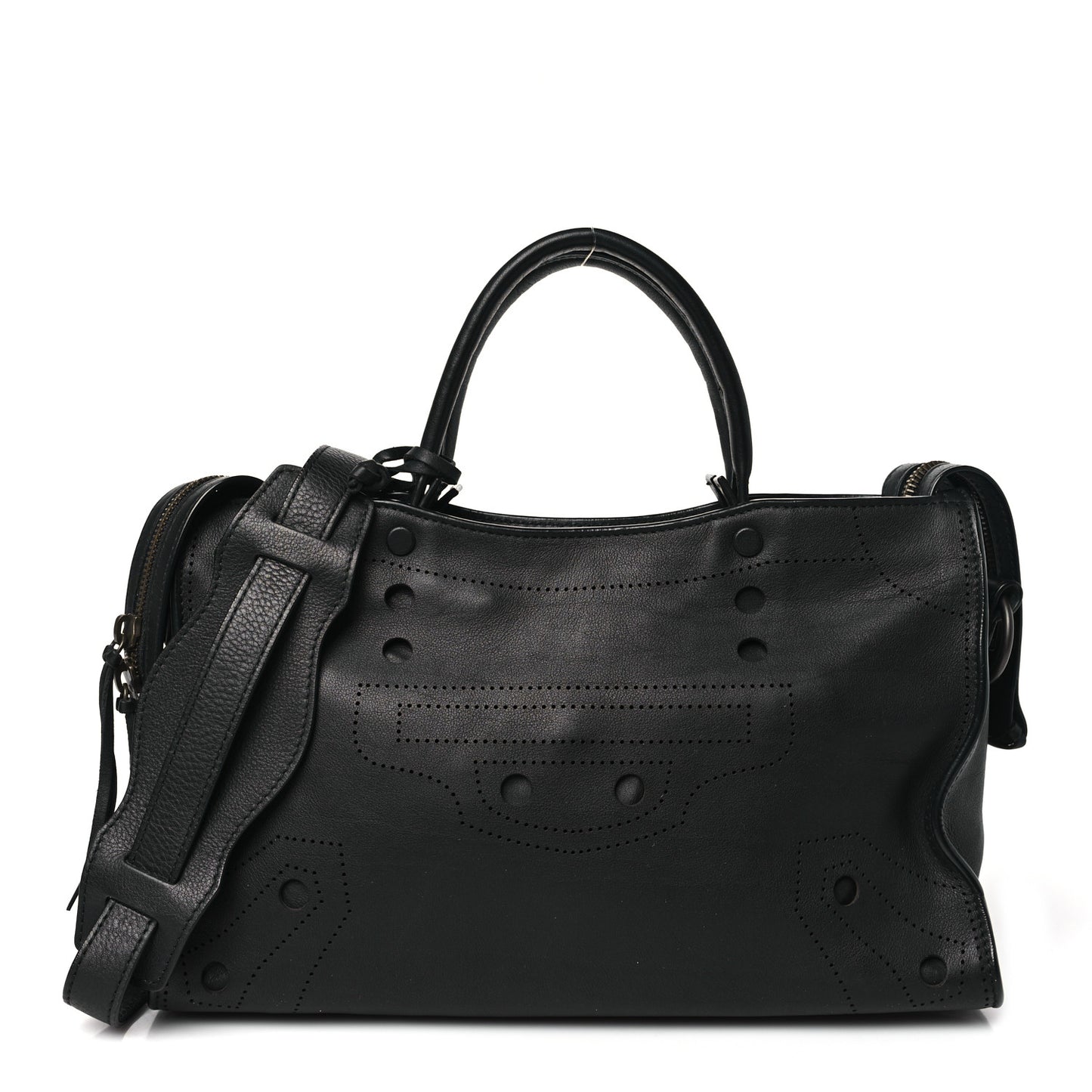 Veau Soyeux Perforated Blackout Hardware S City Black