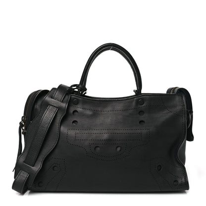 Balenciaga Veau Soyeux Perforated Blackout Hardware S City Black 1 of 13