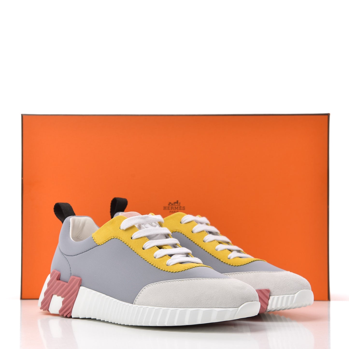 Technical Canvas Suede Goatskin Bouncing Sneakers 37