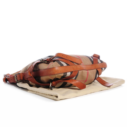 Burberry Prorsum House Check Hobo Saddle Brown 4 of 8