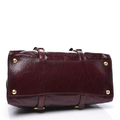 Miu Miu Vitello Shine Tote Amaranto 3 of 8