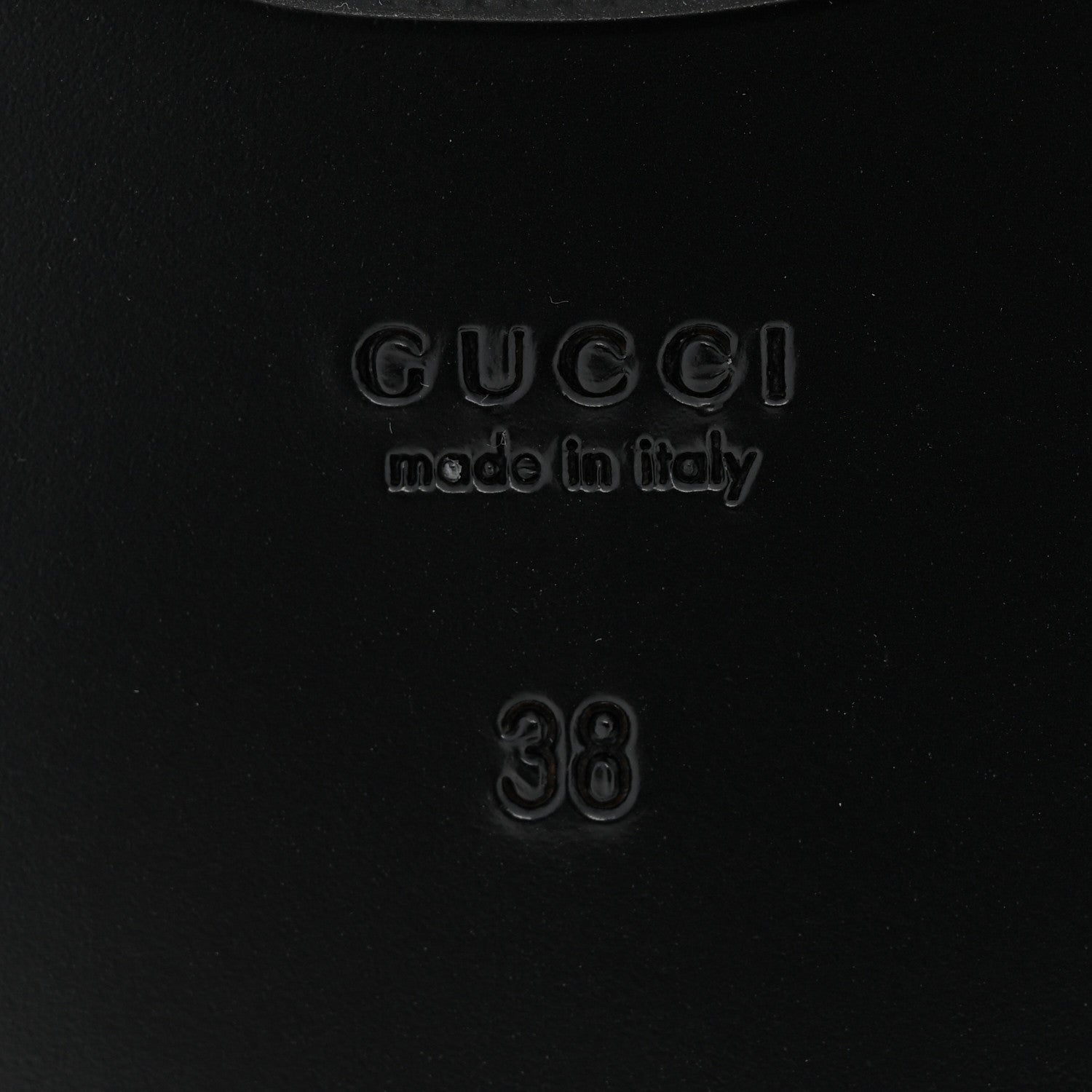 Gucci Calfskin GG Marmont Thong Sandals 38 Black 7 of 8