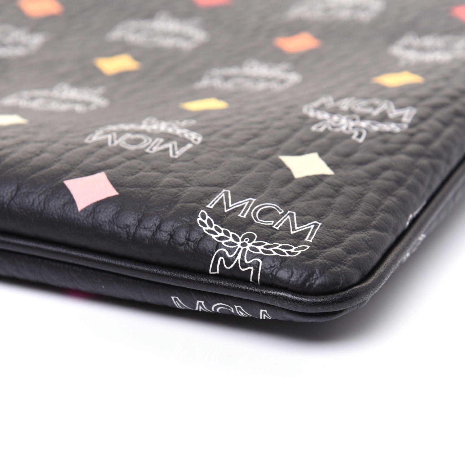 MCM Skyoptic Visetos Crossbody Pouch Spectrum Diamond Black 7 of 14