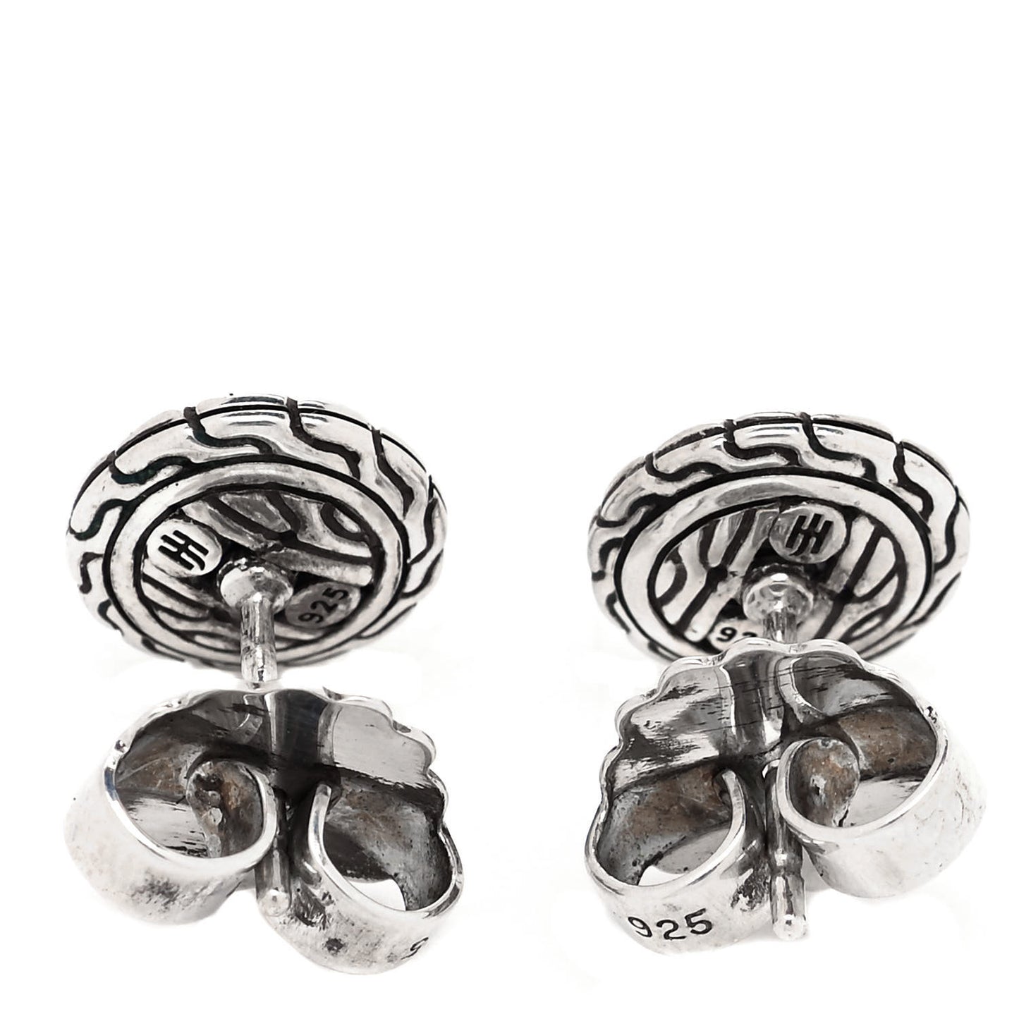 Sterling Silver Blue Sapphire Classic Chain Stud Earrings