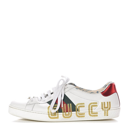 Gucci X SEGA Calfskin Web Guccy Mens Ace Sneakers 9 White 1 of 18