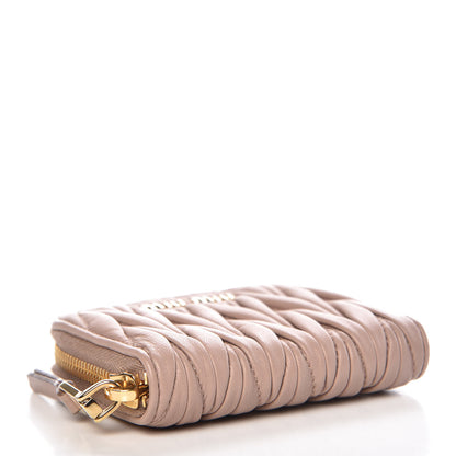 Miu Miu Nappa Matelasse Lux Coin Purse Cammeo 4 of 10