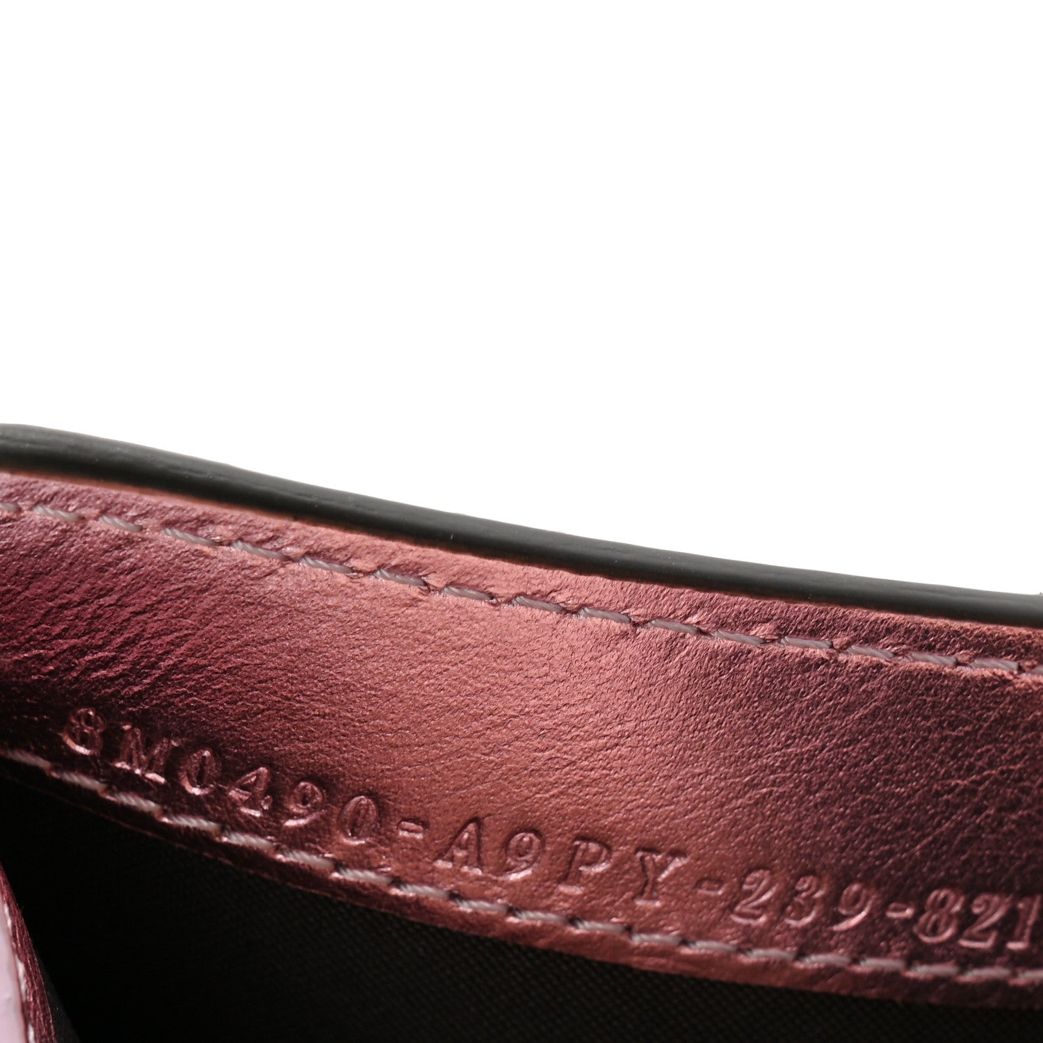 Fendi Vitello Laminato FF Diamonds Compact Wallet Rosa Palladio 7 of 11