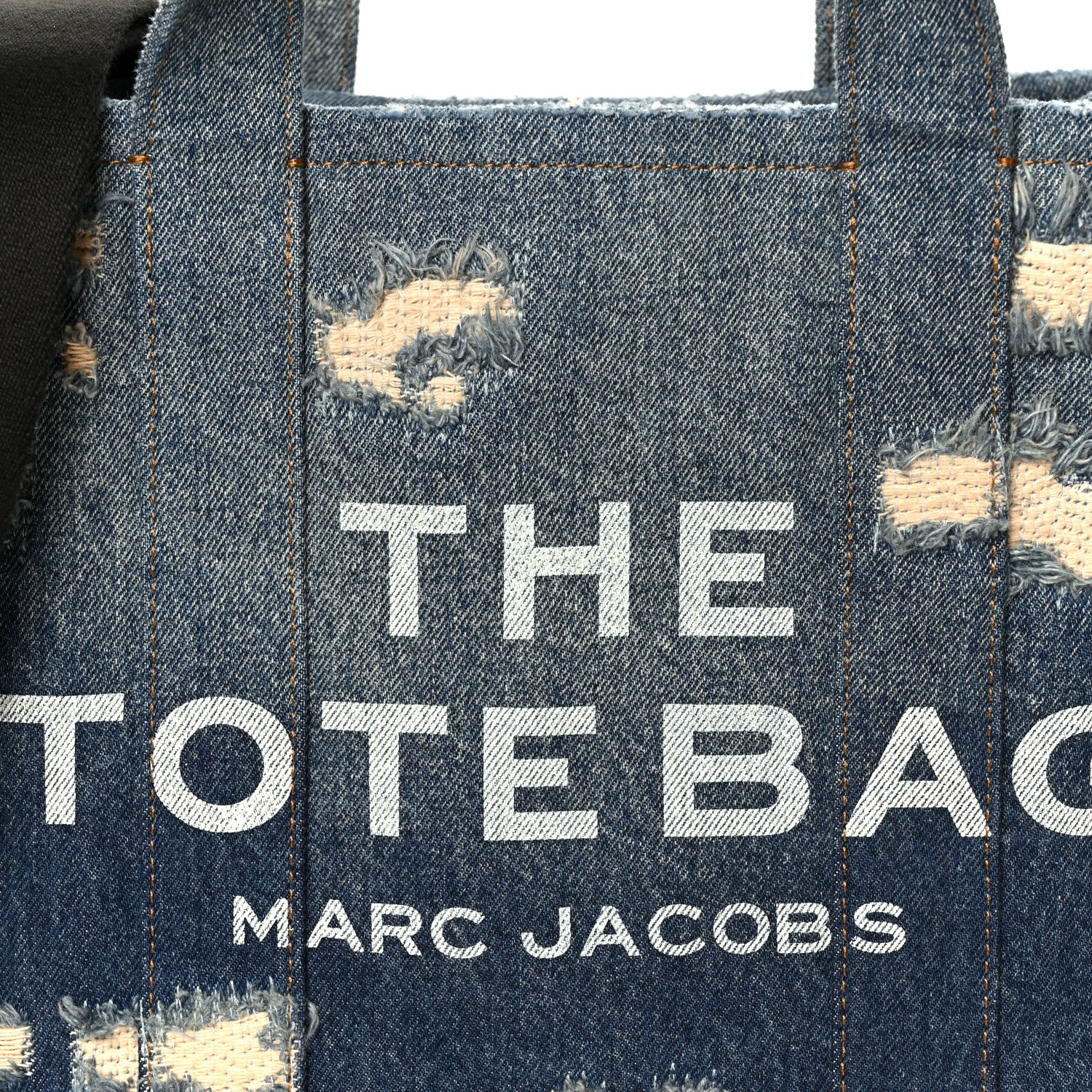 Marc Jacobs The Rip and Repair Denim Canvas Medium The Tote Bag Blue Blue 9 of 11