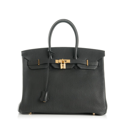 Hermes Taurillon Clemence Birkin 35 Black 1 of 24