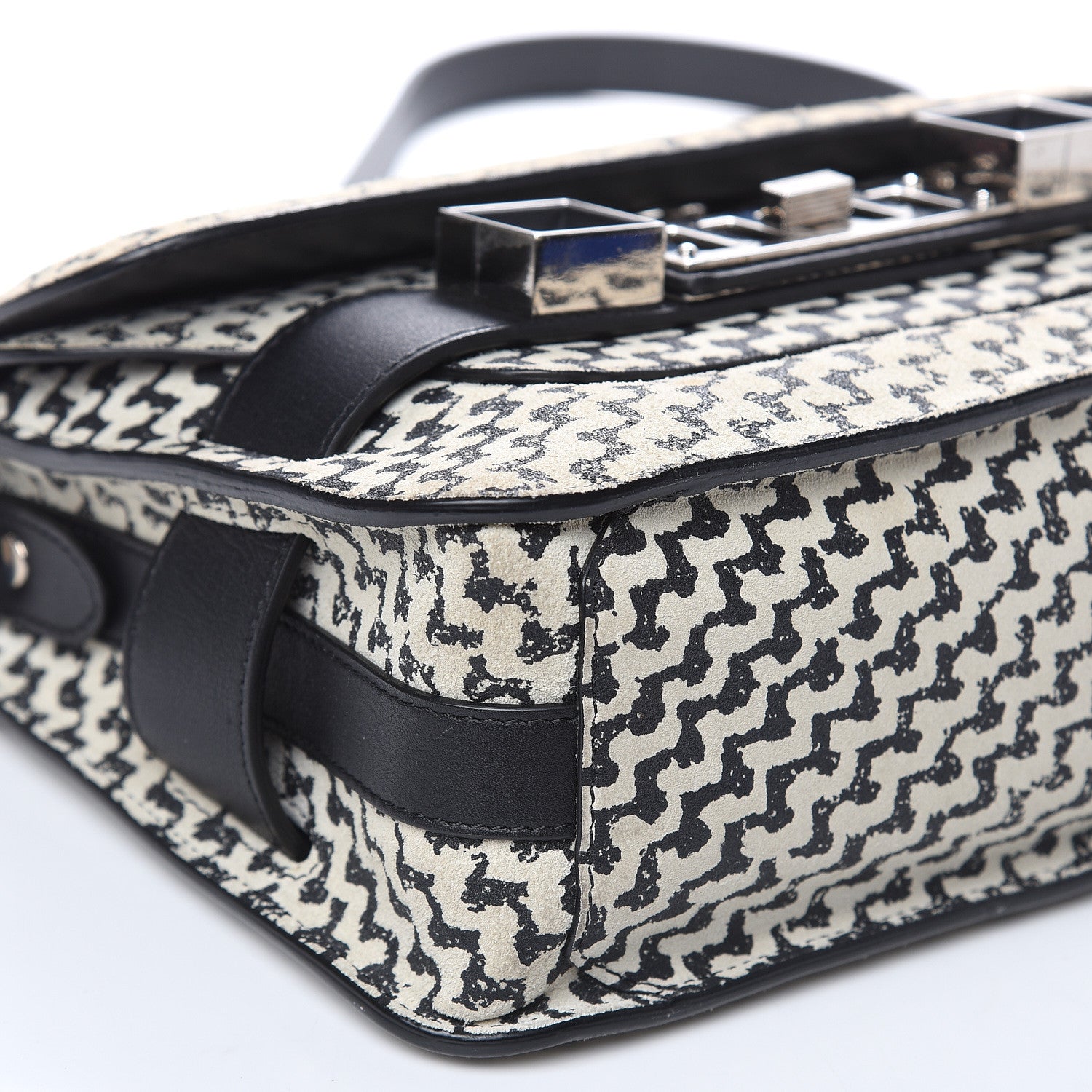 Proenza Schouler Suede Tweed Print Mini PS11 Classic Shoulder Bag Off White 7 of 16